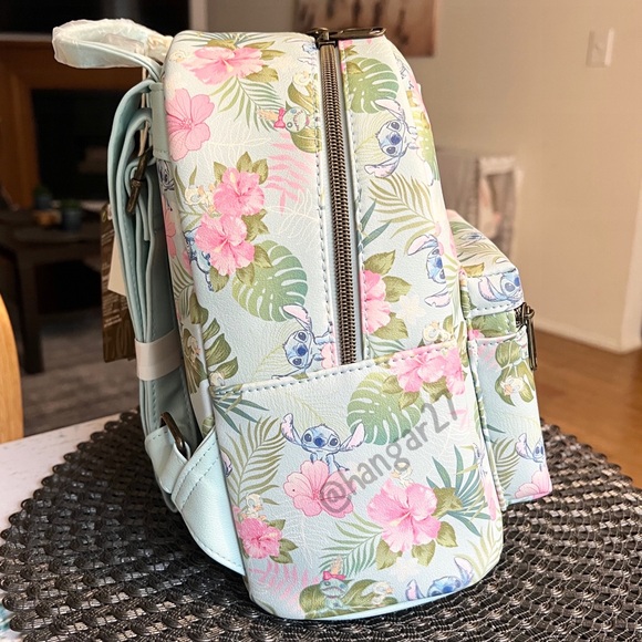 Stitch Tropical Loungefly Backpack - Picture 6 of 7